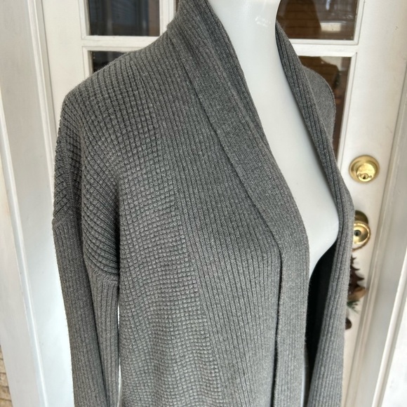 LOFT rabbit hair blend open front long cardigan - Picture 2 of 11